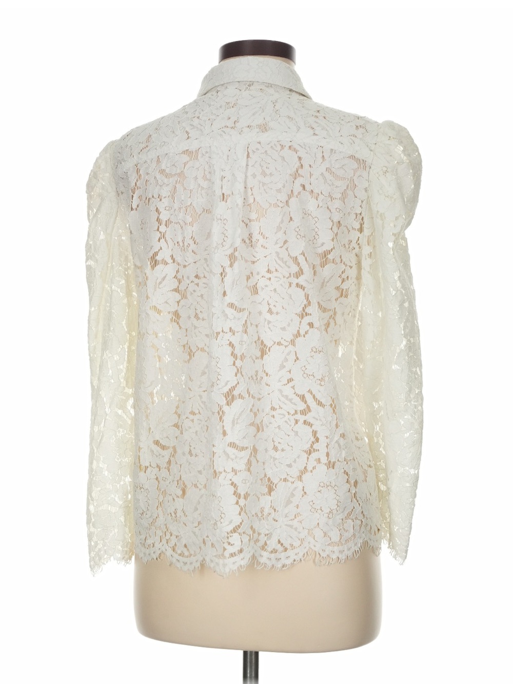Generation Love Ivory Lace Button-Front Women's Blouse - Picture 2 of 7
